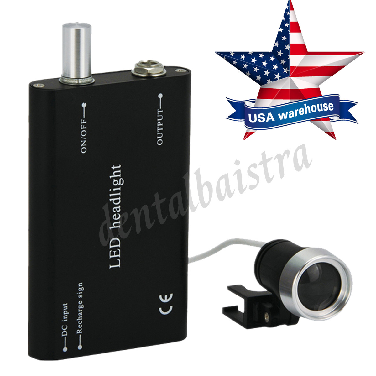 USPS !!! Dental Medical LED Head Light Rechargeable Battery Portable Headlight