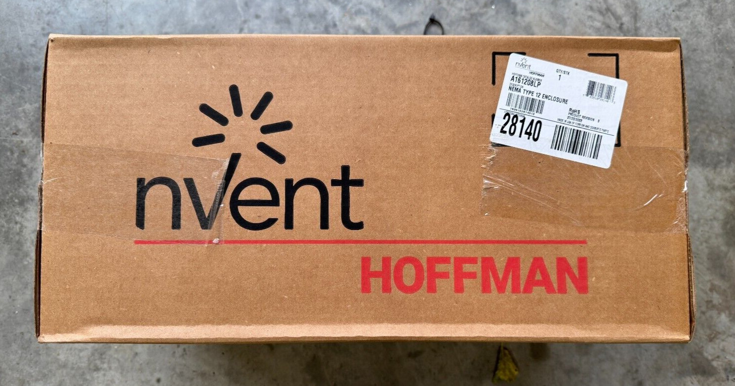 nVent Hoffman A161208LP Wall Mount Painted Enclosure w Clamps NEMA12 NIB