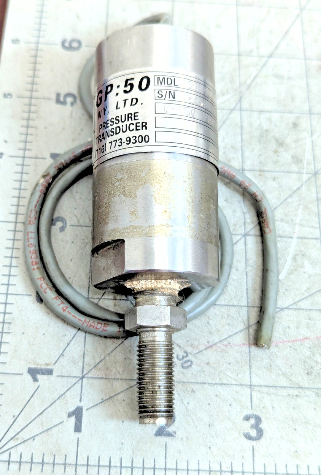 GP: 50 Model 211 Industrial Grade Pressure Transducer 0~150 PSIG [C9S4]#9