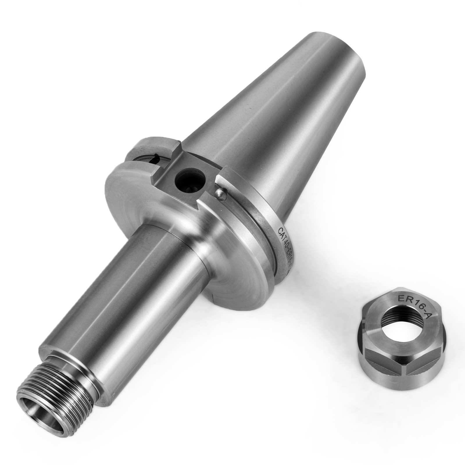 VEVOR 4pcs CAT40 ER16 4″ Collet Chuck G2.5 100mm Tool Holder Balanced 20000RPM
