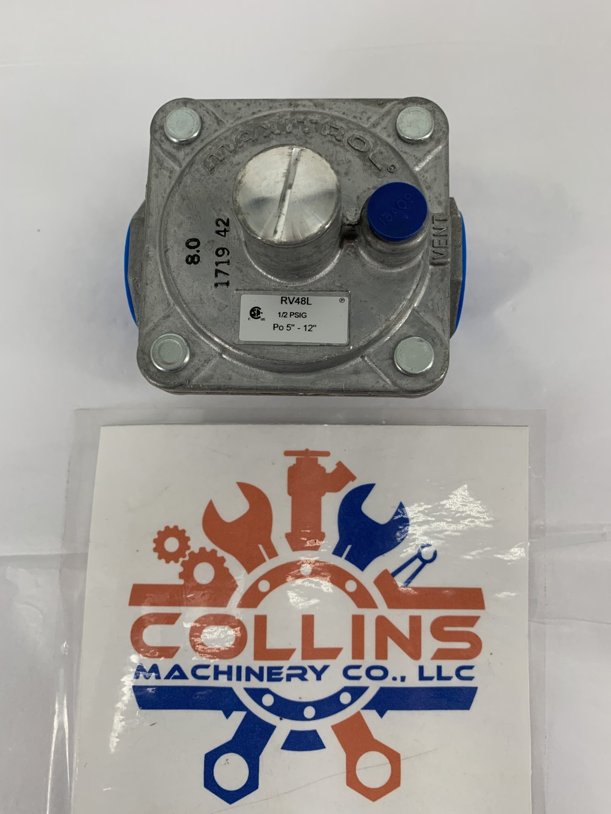 Maxitrol RV48L 1/2″ Gas Appliance Pressure Regulator 1/2″ FNPT 1/2PSI Po 5″-12″