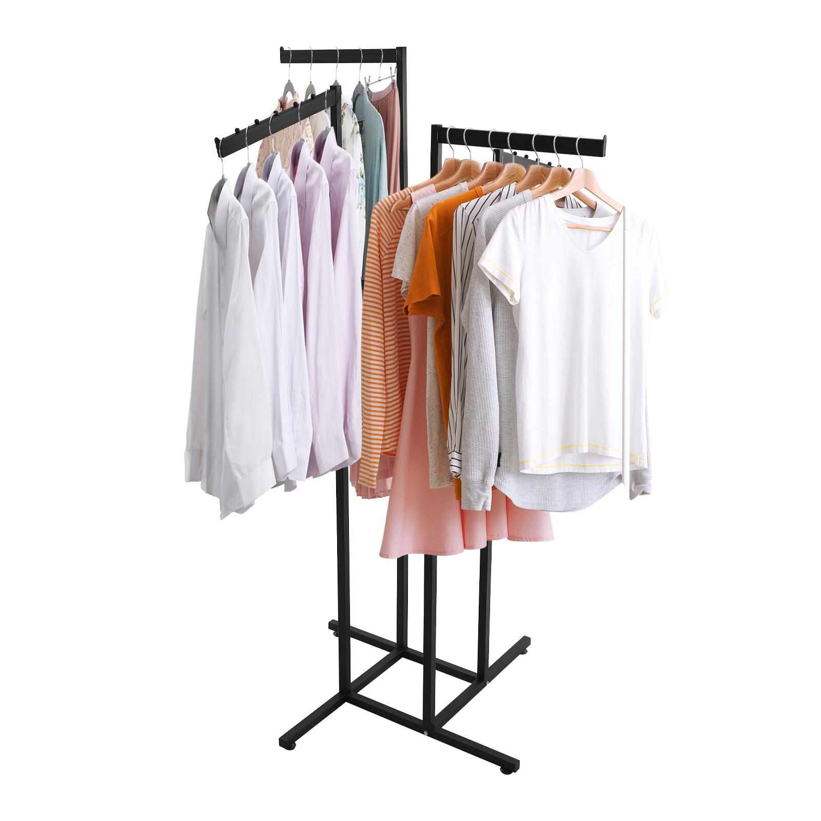 4-Way Adjustable Clothing Rack Clothing Display Rack Clothing Store Clothes Rack