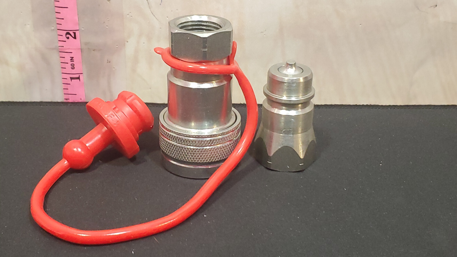 2) 1/2″ Ag Hydraulic Quick Connect Tractor Couplers, Ball Pioneer Style ISO 5675