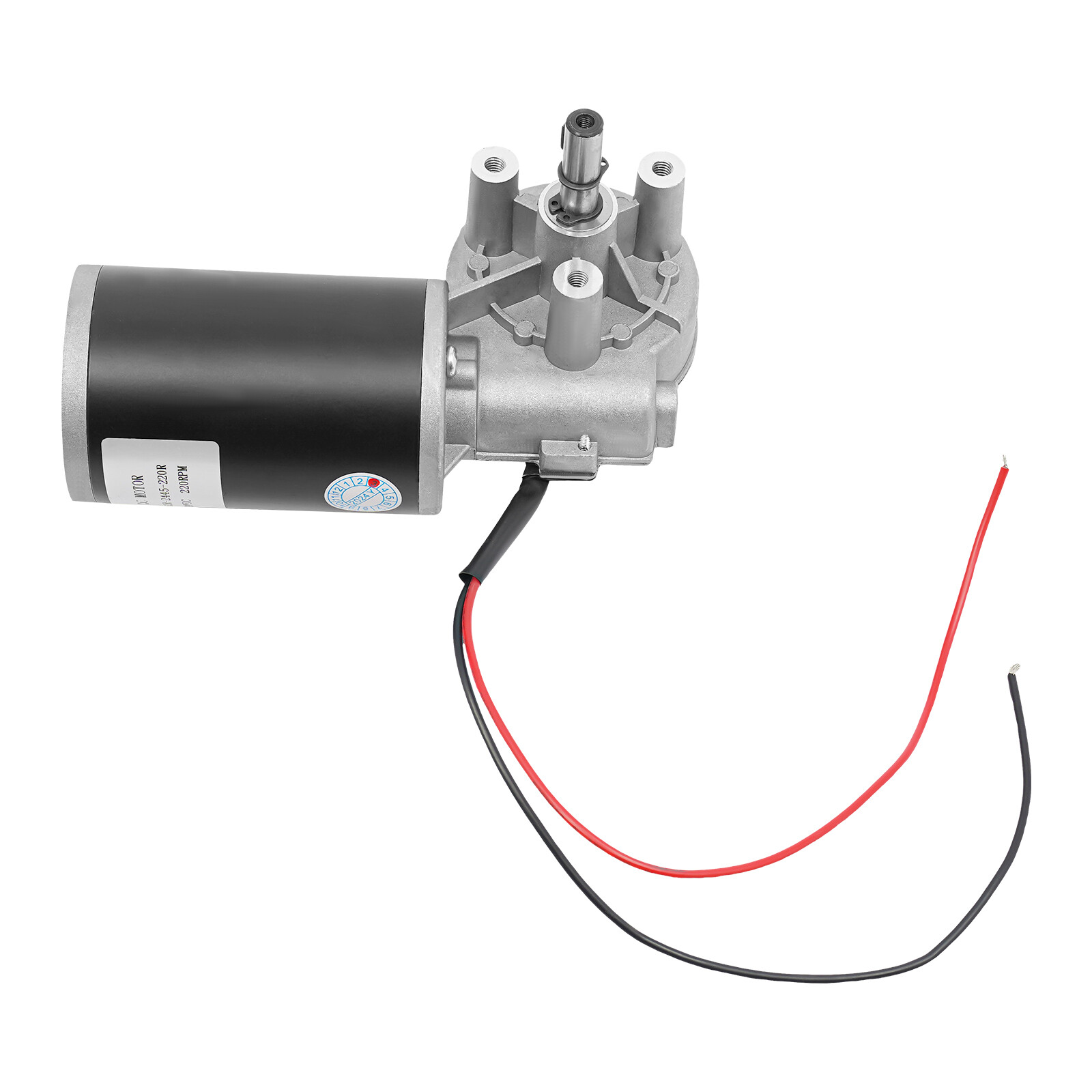 Electric Worm Gear Motor Right Angle Reversible 220 RPM Torque 45W DC 24V New