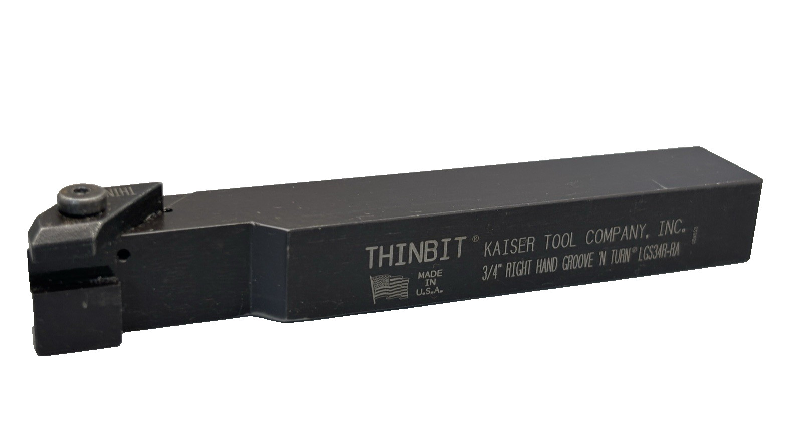 Kaiser ThinBit LGS34R-RA Indexable Grooving Tool Holder 3/4″ x 5/8″ Shank