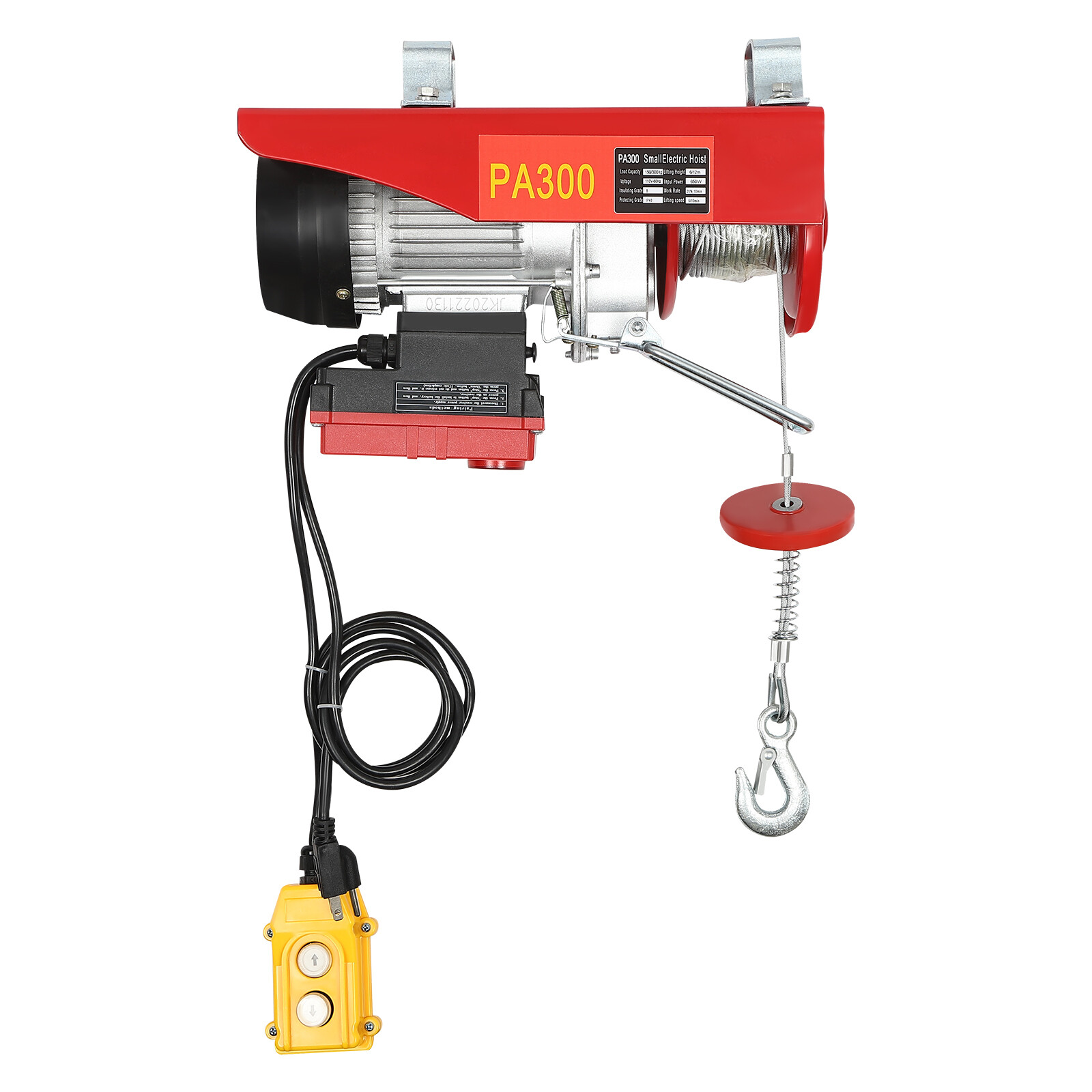 2-In-1 Electric Hoist Warehouses Single/Double Slings 660lbs Electric Lift Winch