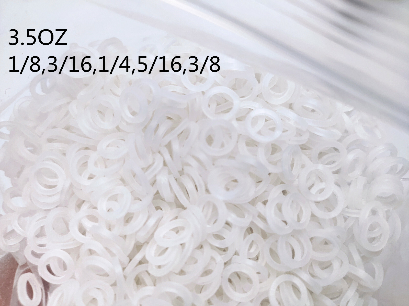 3.5OZ Dental Ortho Super Elastic Rubber BandS Ligature Ties Transparent 5 Sizes