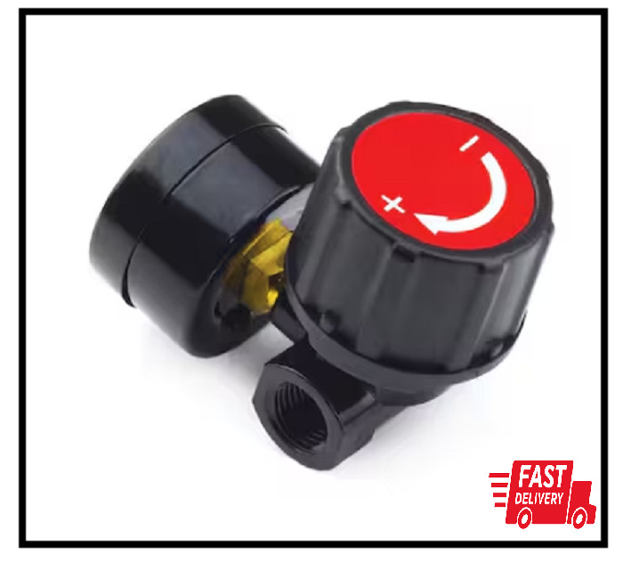 Primefit Air Compressor Regulator 1/4in NPT 160 PSI Gauge Pressure Control Tool