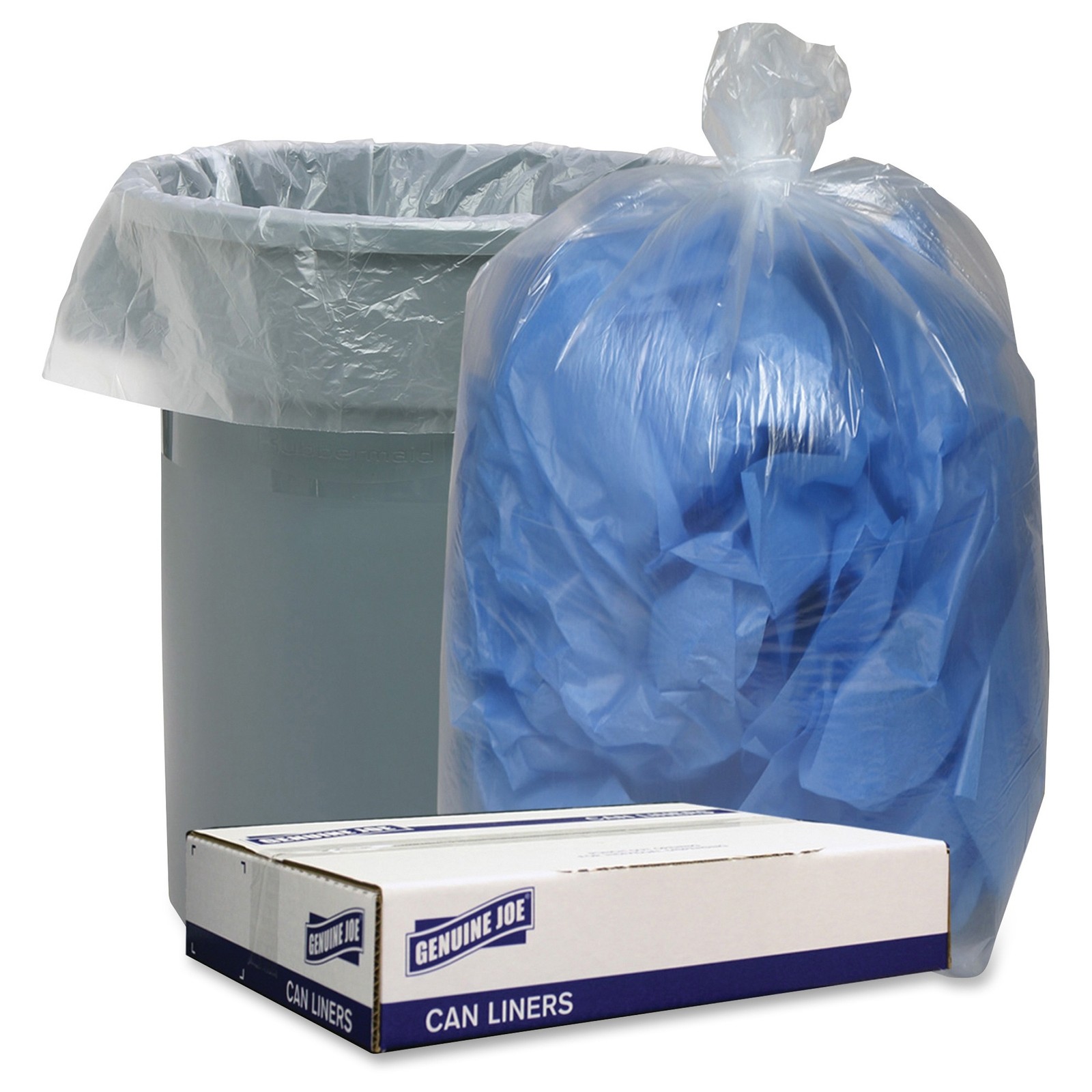 Genuine Joe GJO29131 Clear Low Density Liners 38″ x 58″ 1.4mil