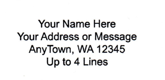 60 Personalized Return/Mailing Address labels 1″ x 2.625″ – Free USA Shipping