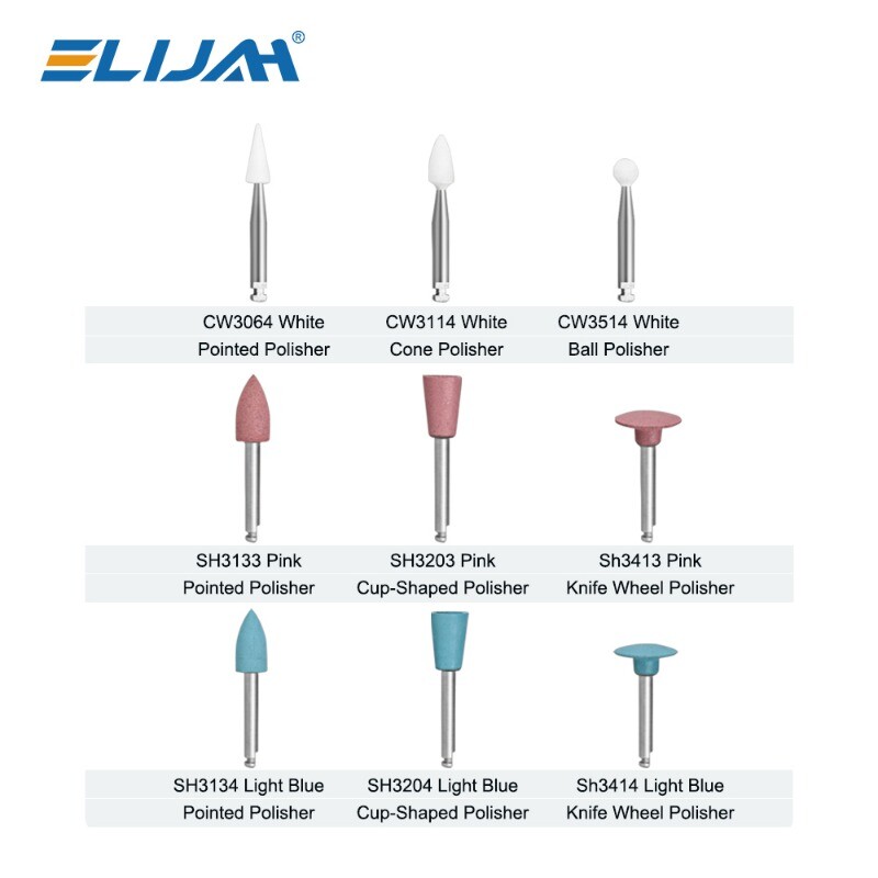 Dental RA 0309 Composite Polishing Kit For Low-speed Contra Angle Handpiece-9PCS
