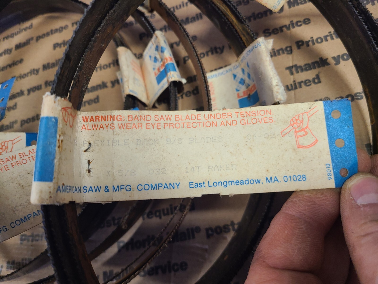 Lot of LENOX Flexible Back B/S Blades, 1 1/2″ x 5/8″ 032 14T Raker
