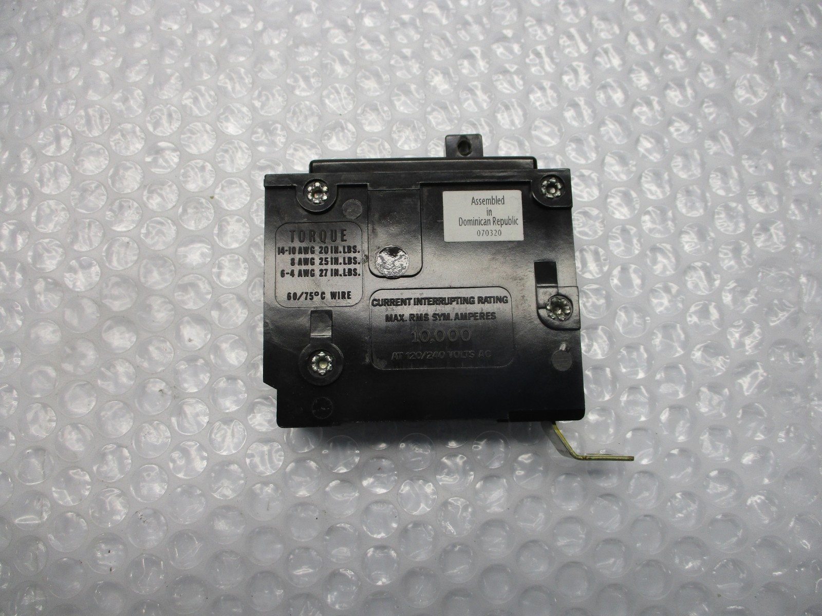 CUTLER HAMMER BA130 BREAKER 1POLE 30AMP NSNP