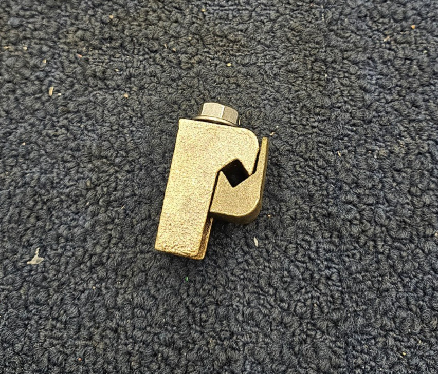 (QTY 2) FF-4/0 PU BRONZE PARALLEL GROOVE VISE CONNECTOR 4/0
