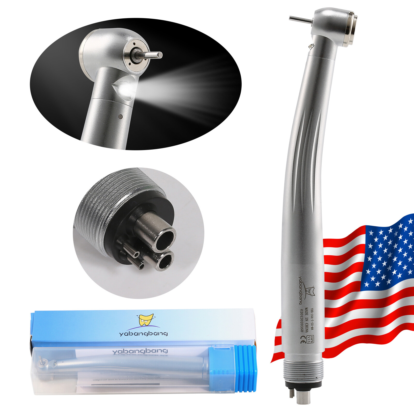 Dental LED E-generator Turbine Handpiece 2/4H /1:5 1:4.2 1:1 LED Contra Angle