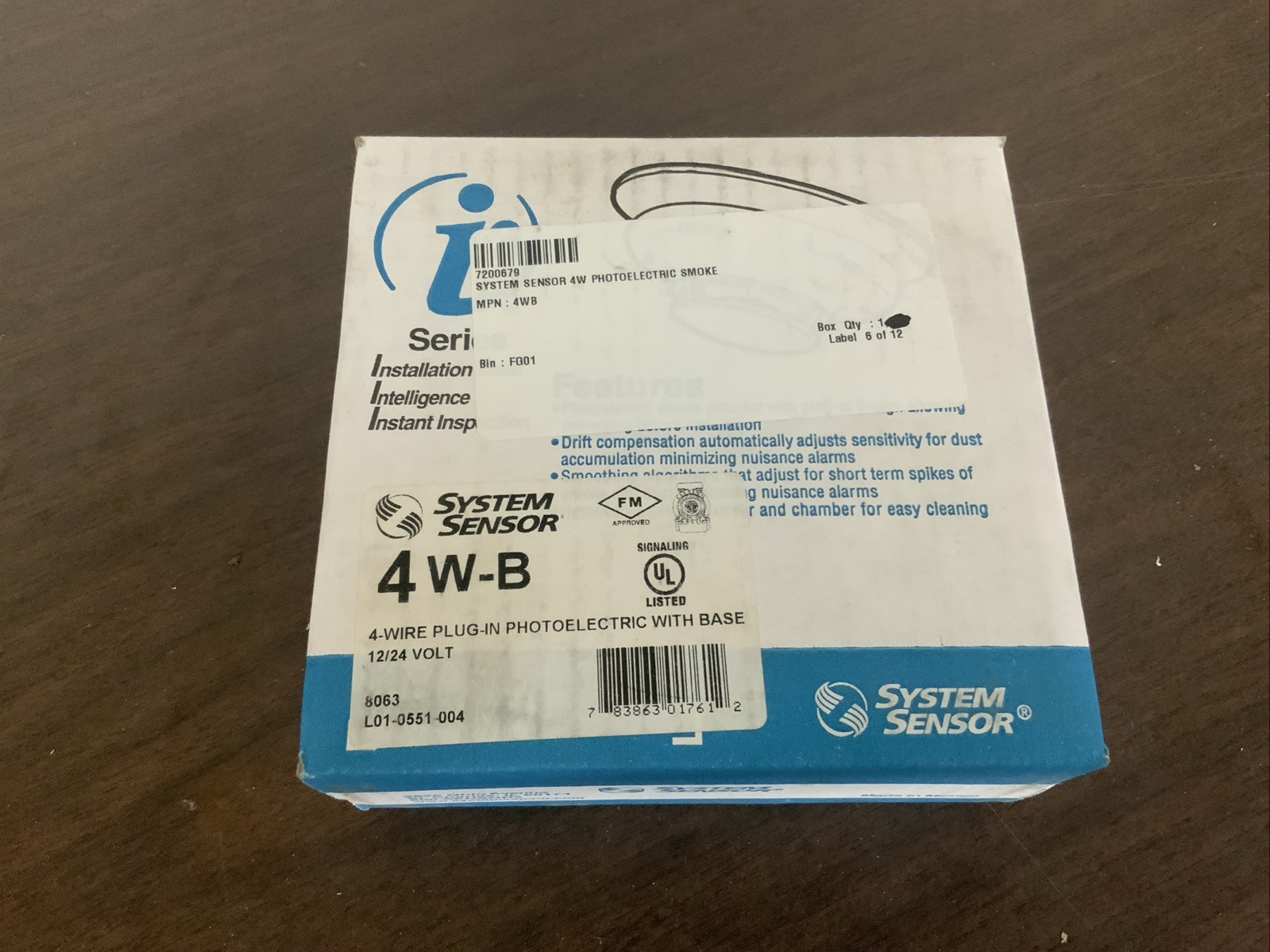 System Sensor 4W-B Photoelectric Smoke Detector
