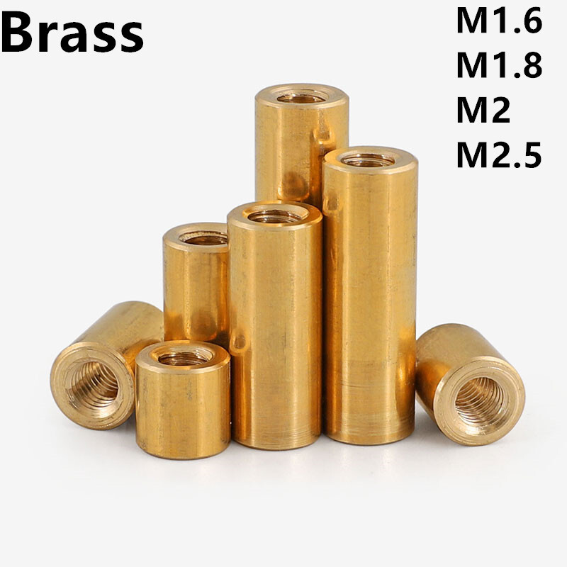 Brass Lengthen Round Nuts Standoff Spacer Pillar M1.6 M1.8 M2 M2.5