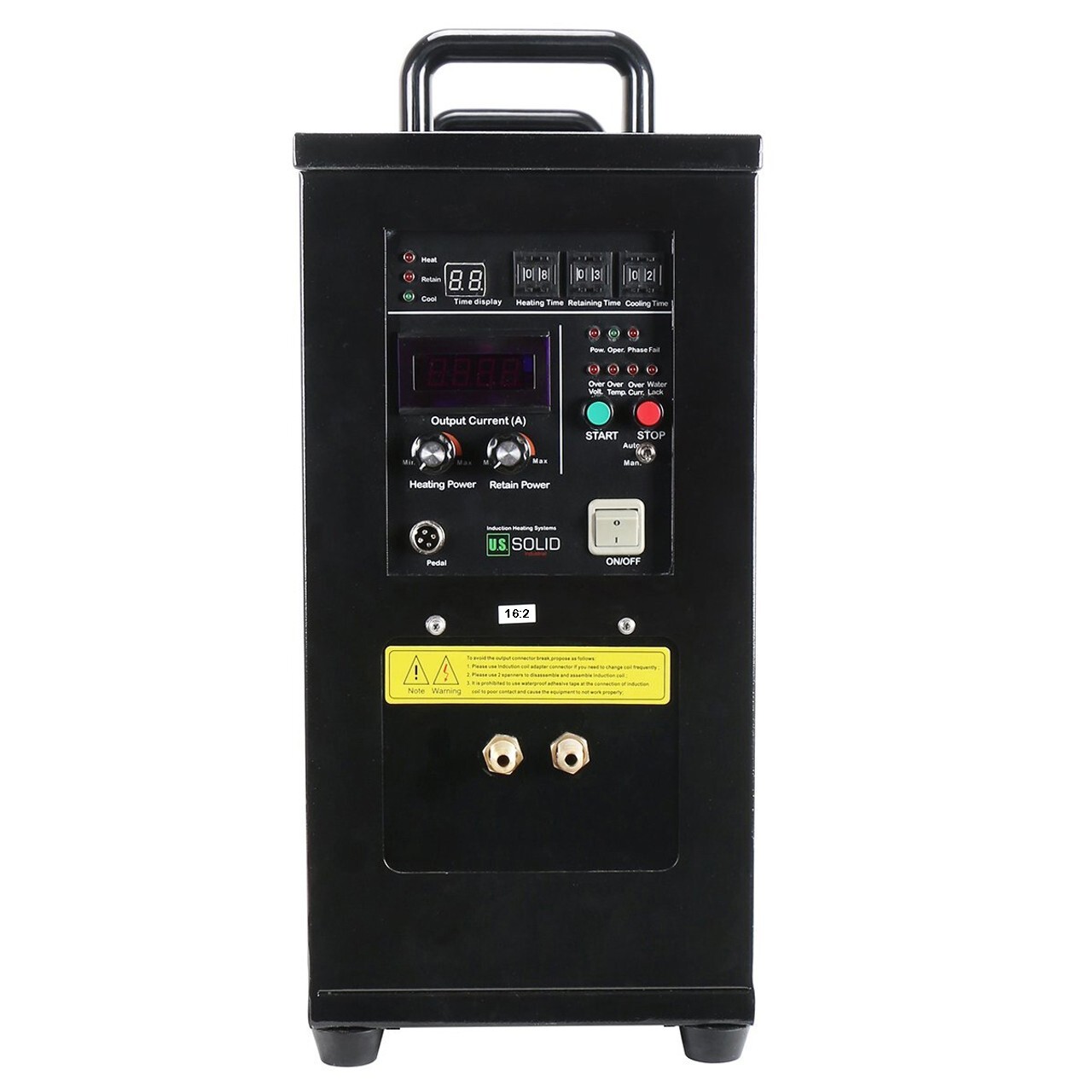 U.S. Solid 15KW High Frequency Induction Heater Furnace 220V, 16:2 Turns Ratio