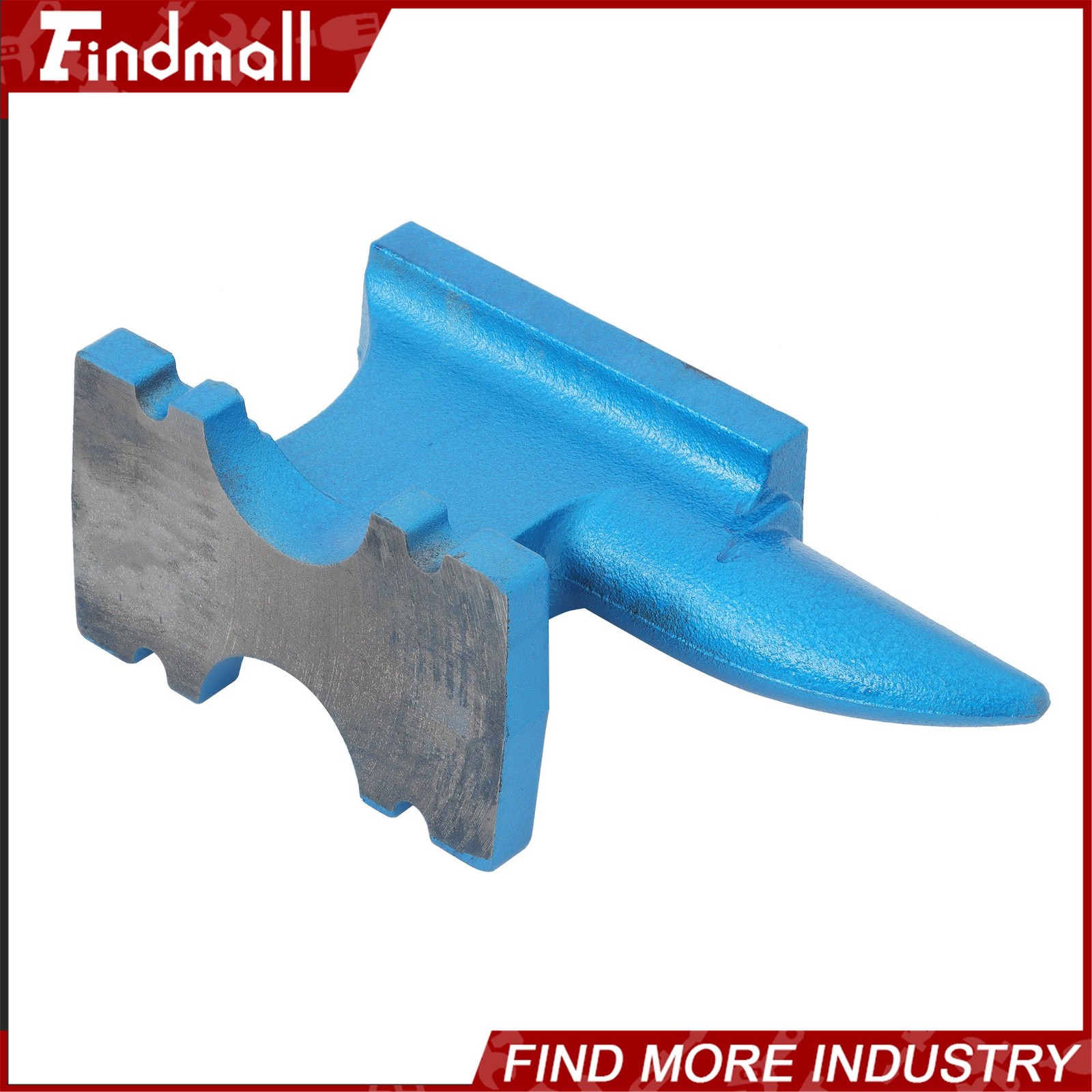 Findmall 24Lbs Cast Iron Anvil Blacksmith Anvil Hard Round Horn Forging Tool