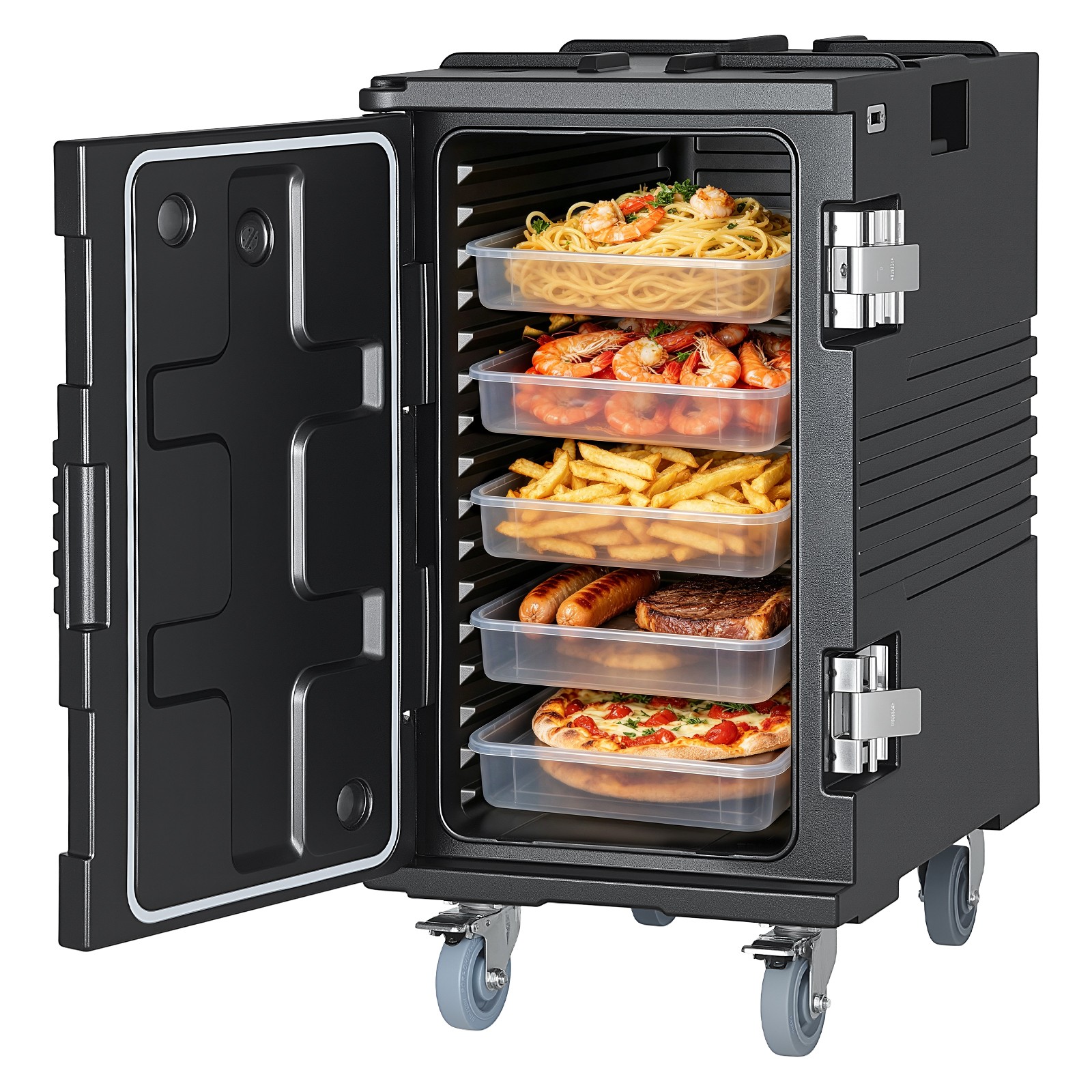 Uimoso 127Qt Insulated Food Pan Carrier Hot Box Food Warmer With Wheels