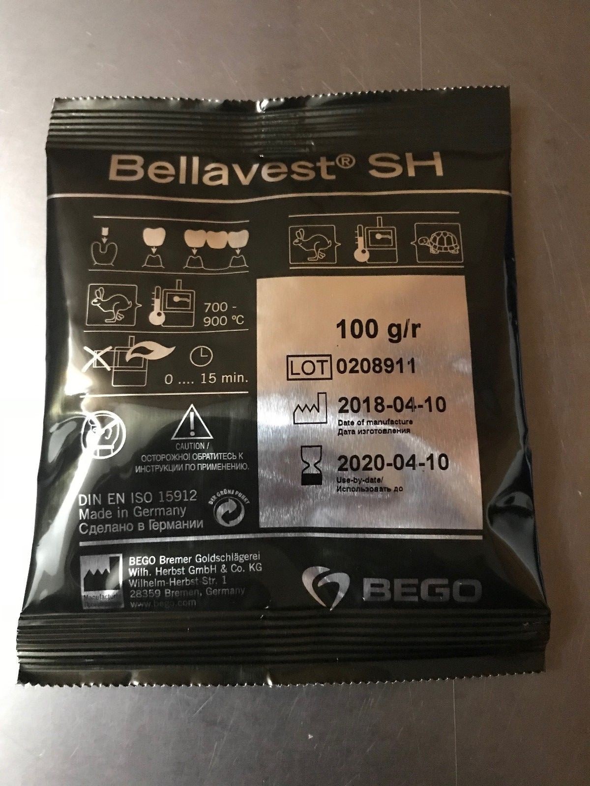 Bego – Bellavest SH Casting Investment – 100 x 100g – Powder & Liquid