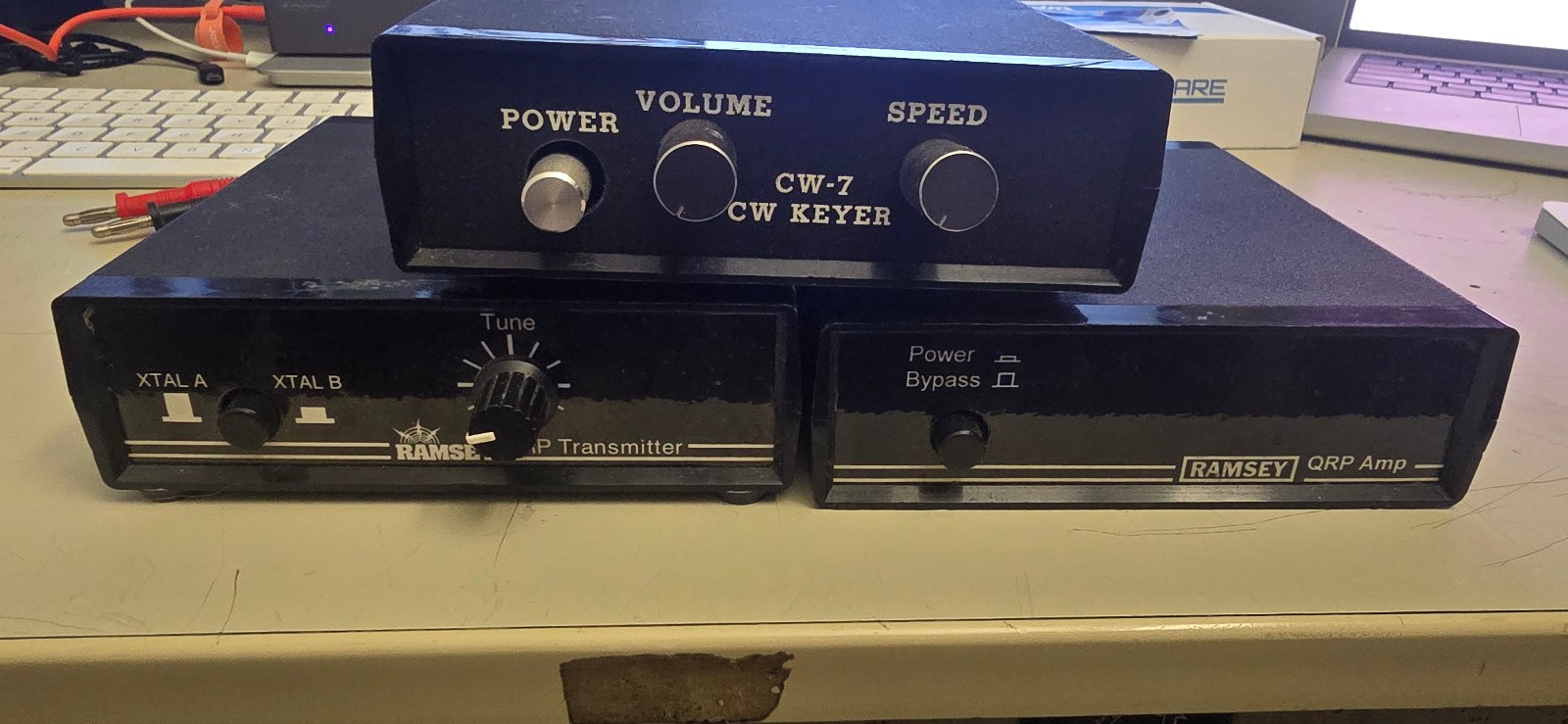 Ramsey Electronics 40m QRP TX & QRP AMP and CW-7 CW KEYER