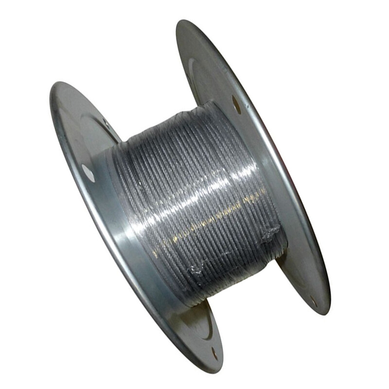 Stainless Cable Railing Type 304 Steel Aircraft Wire Rope, 5/32″,7×19, Coil Reel
