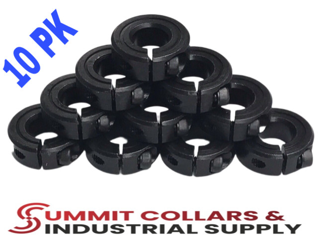 1-5/8″ Inch (10 PCS) Single Split Shaft Collar – Black Oxide Finish