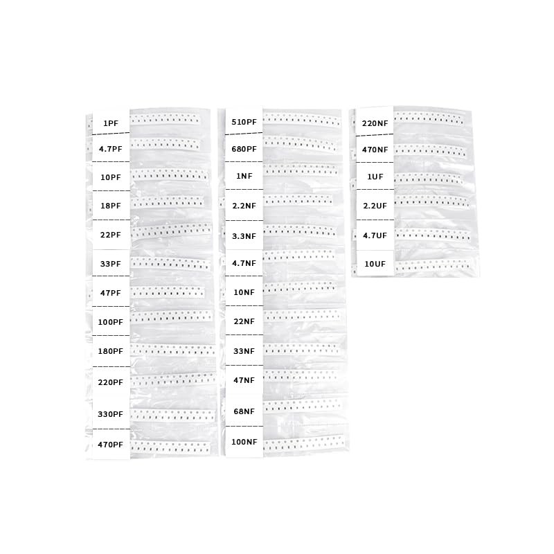 0603 SMD Capacitor Kits 30values*20pcs=600pcs 1PF10uF mlcc Multilayer Ceramic…