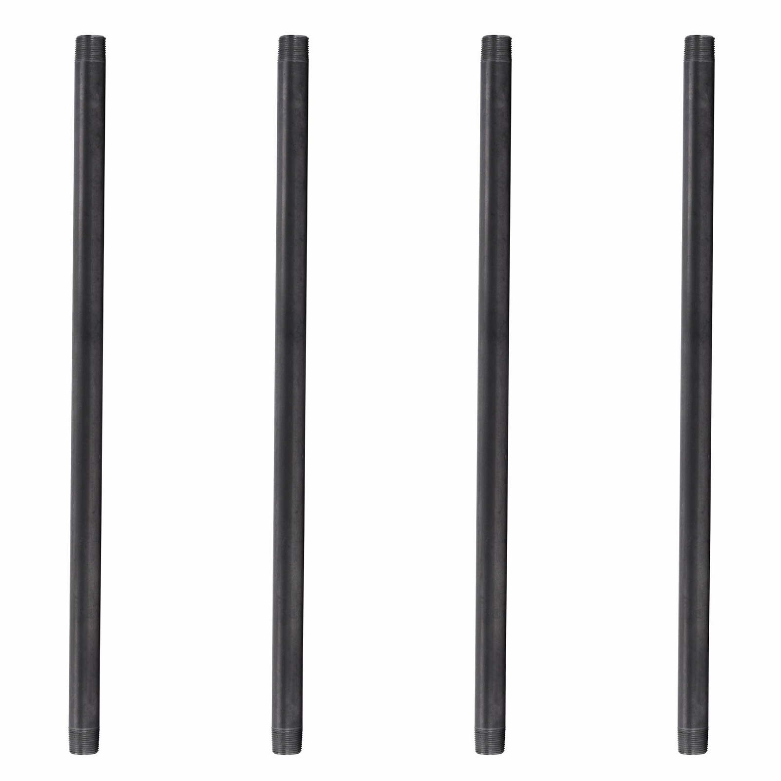 3/4 in. X 24 in. Black Pipe 4 Pack