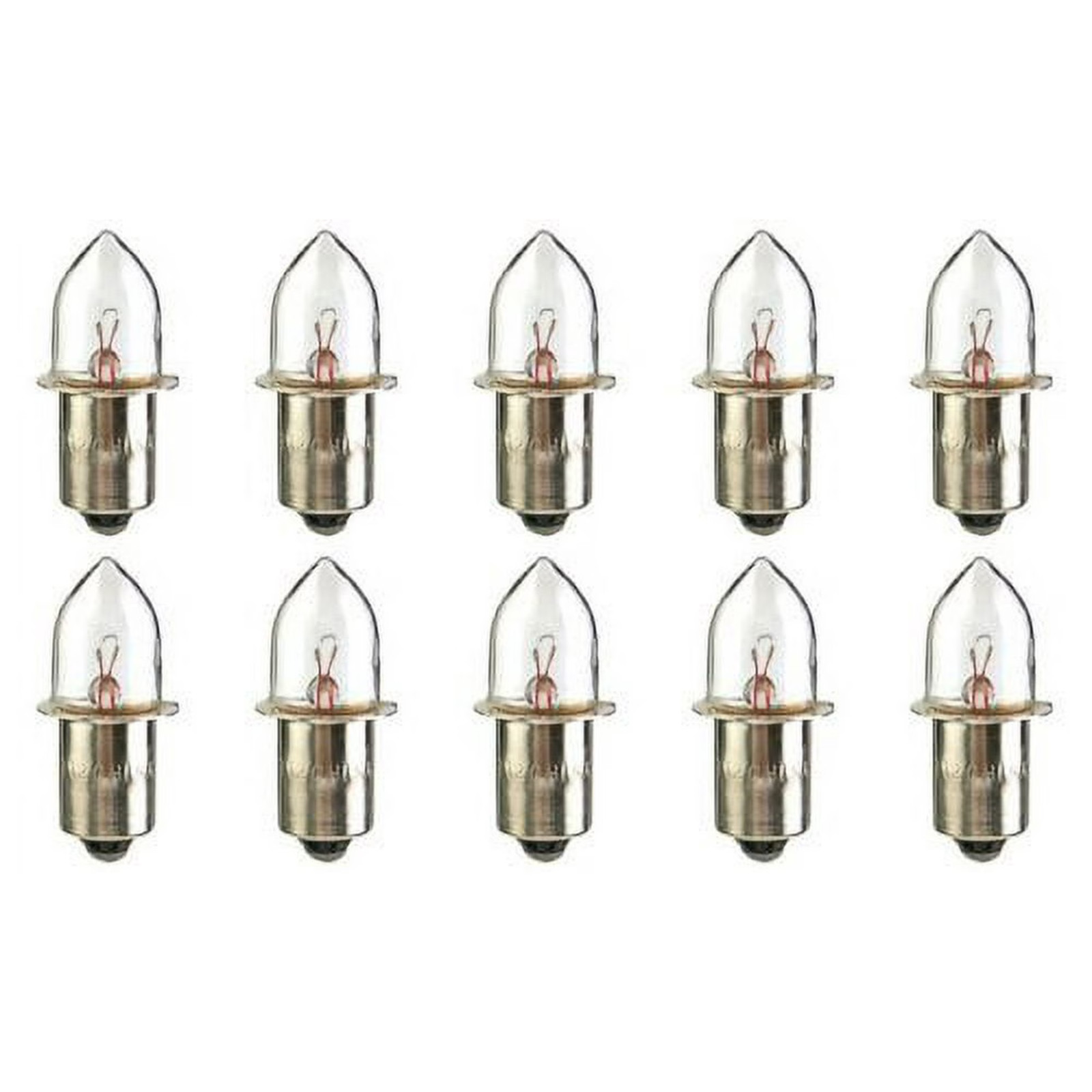 CEC Industries KPR113 Bulbs, 4.8 V, 3.6 W, P13.5s Base, B-3.5 shape (Box of 10)