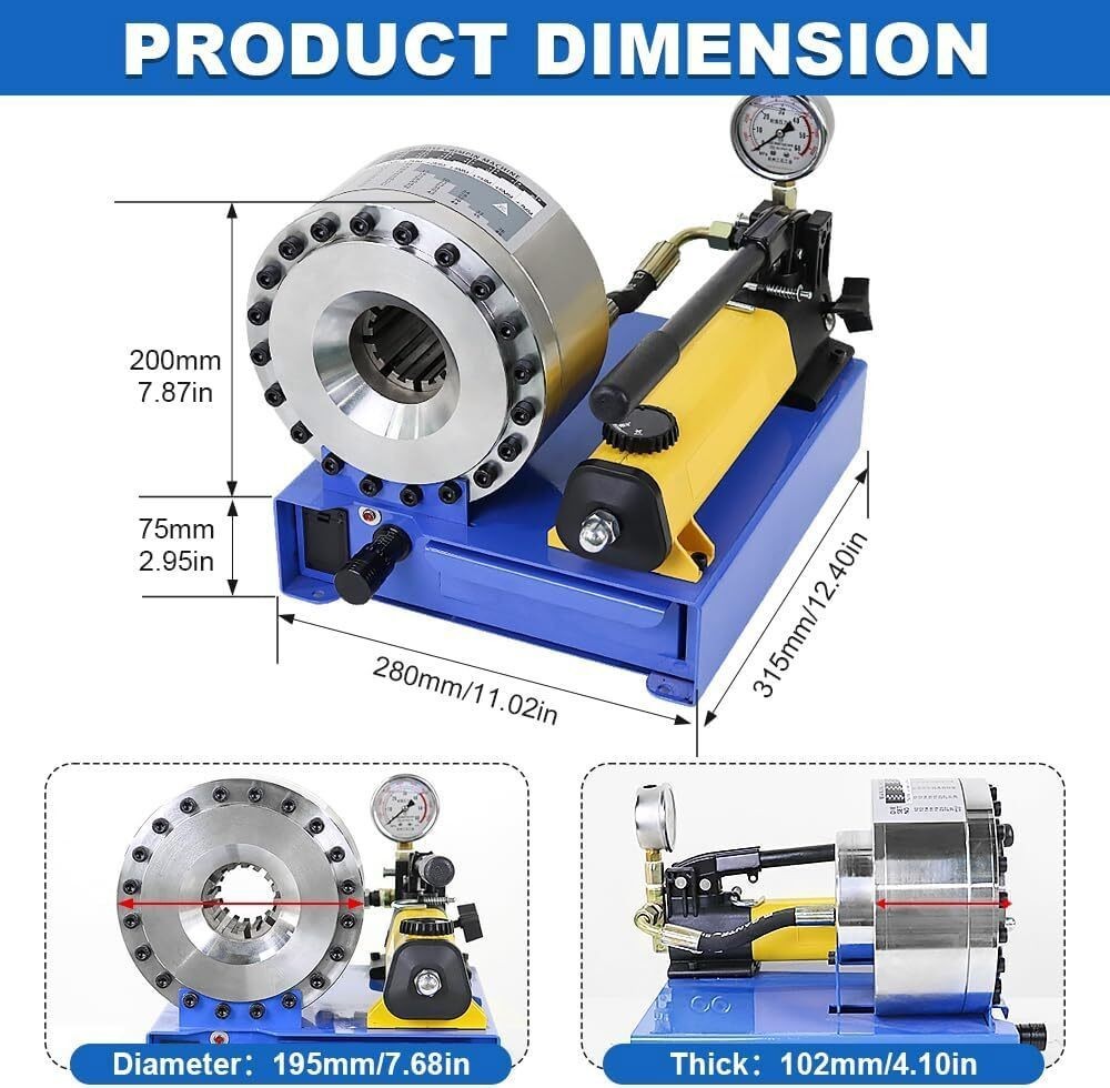 Hydraulic Hose Crimper Pipe Clamping Machine Hand Hydraulic Hose Crimper Machine