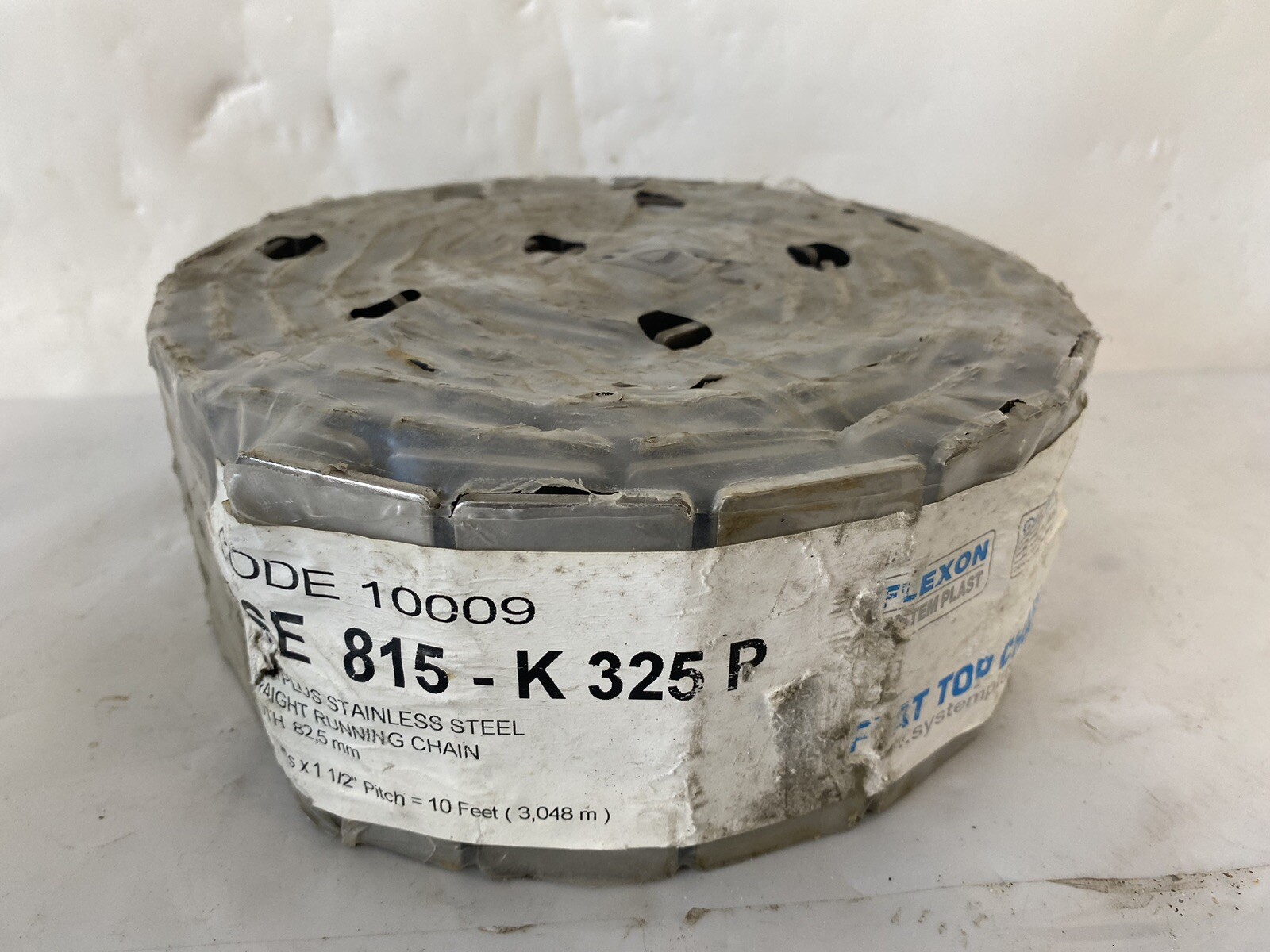 FLEXON SSE 815-K 325 P Stainless Steel Running Chain 82,5 mm 1 1/2” Pitch New