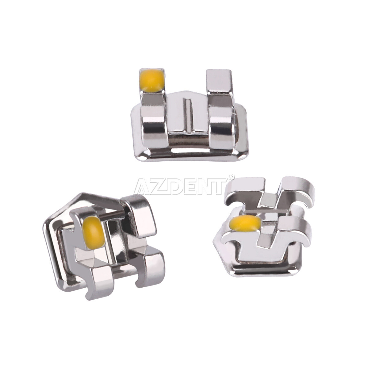 AZDENT Dental Orthodontic Brackets Braces Metal Standard Roth Slot.022 Hooks 345