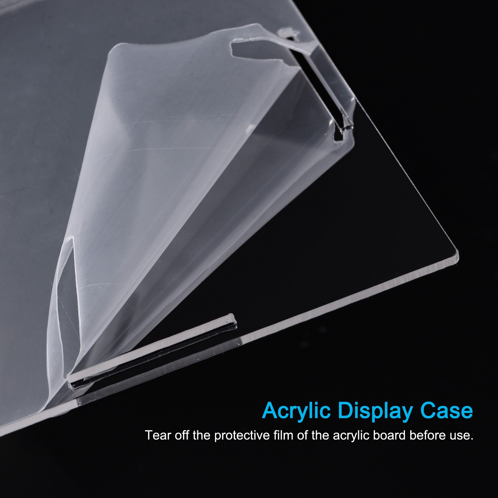 Display Case Box Acrylic Box Transparent Showcase 26x26x11cm for Collectibles