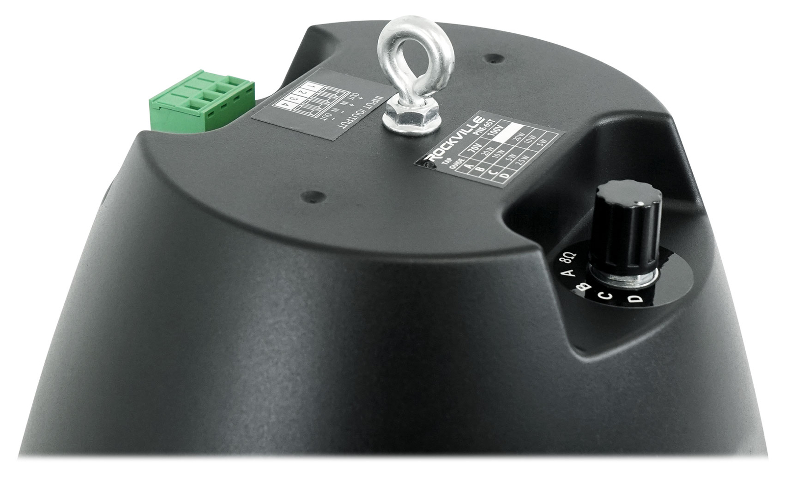 Rockville PEN-65T Black 6.5″ 70V Hanging Pendant Speaker Commercial/Restaurant
