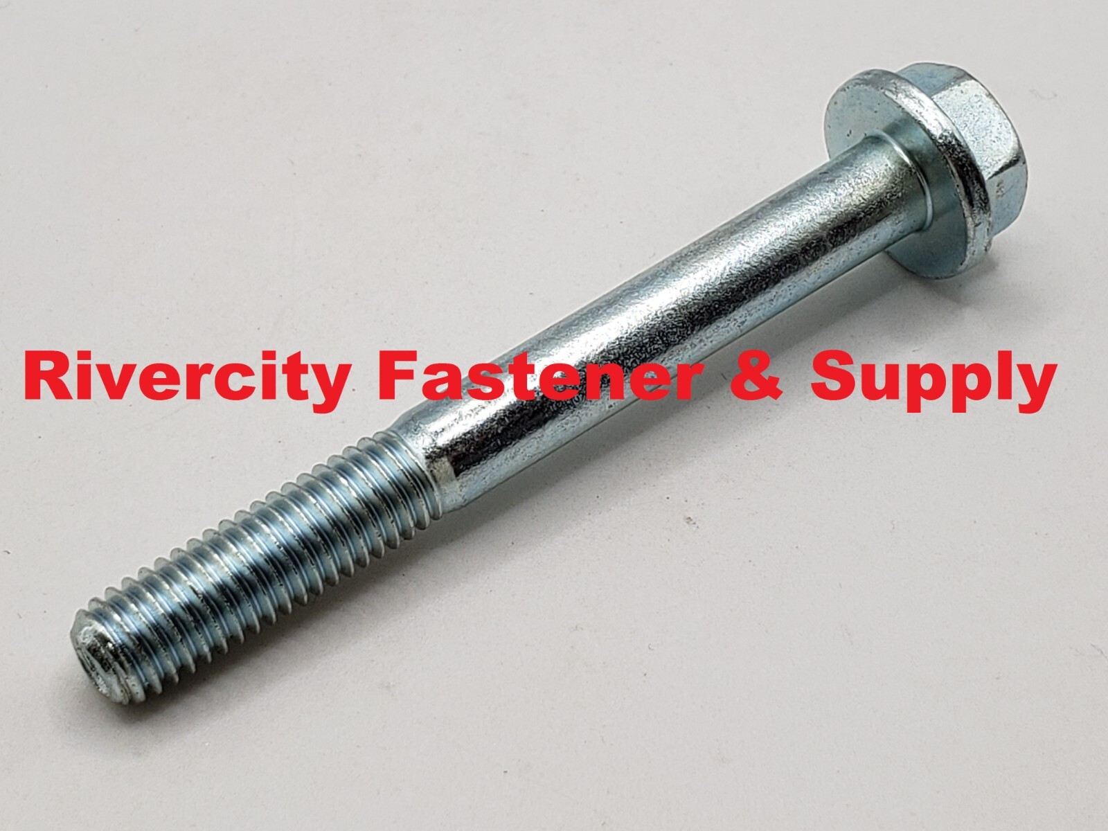 M8-1.25×70 Hex Flange Bolts 8mm x 70mm Screws M8x1.25 x 70 Flare Screws Zinc