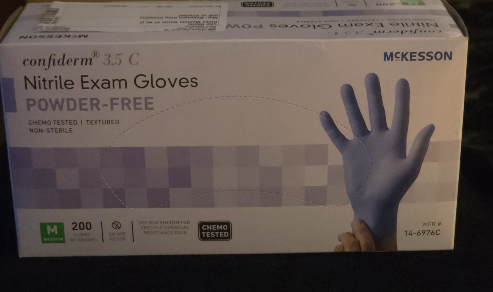 McKesson 14-6976C Nitrile Exam Glove – Blue – Medium -200 pieces