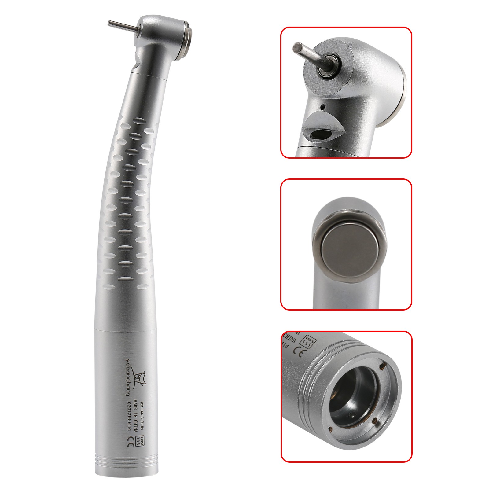 YBB Dental High Speed Handpiece LED Fiber Optic Fit Kavo Coupling 6Holes