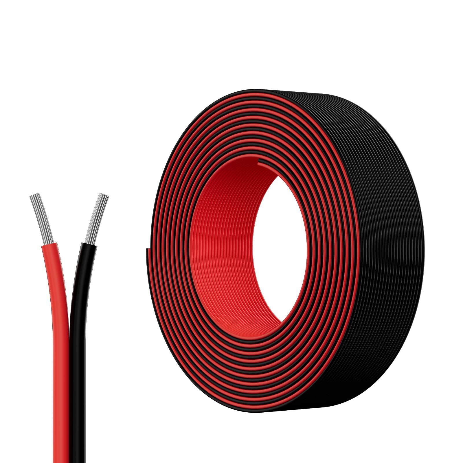 Extension Cable Wire Cord 65.6ft 20M 22AWG 2-Pin Single Color LED Strips