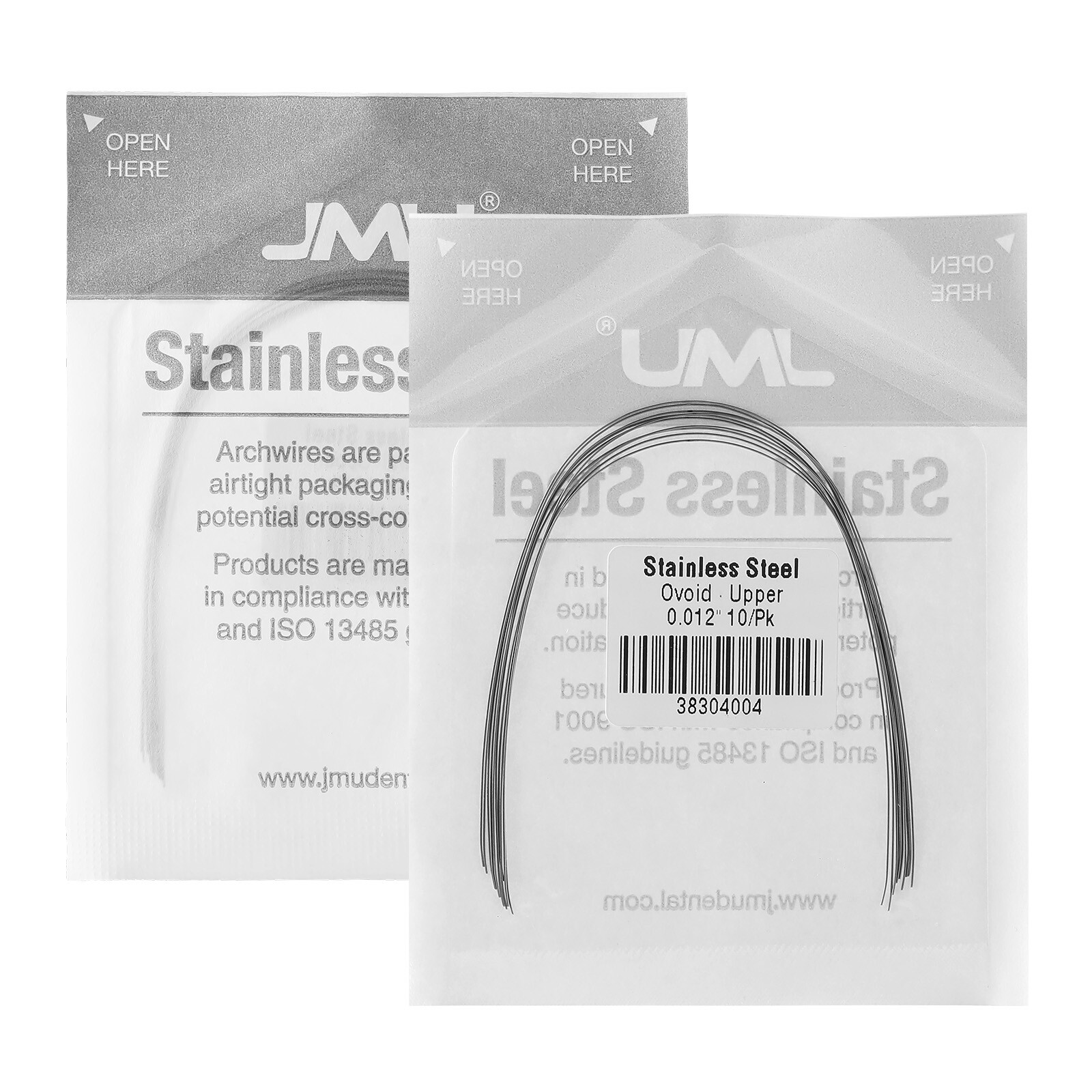JMU Dental Orthodontic Archwire Stainless Steel Ovoid Form Rectangular Round