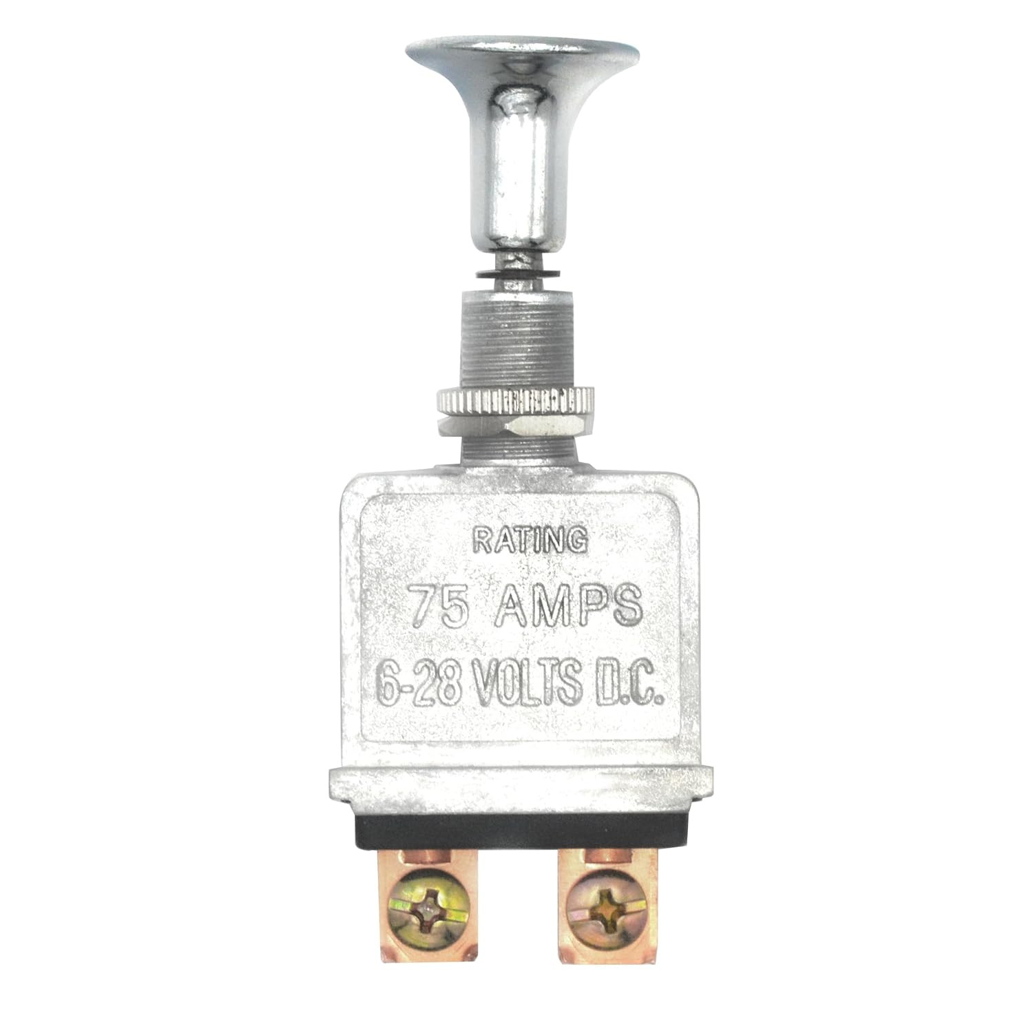 Heavy Duty 75 Amp Push/Pull Switch 6-28V DC 12 Volt 75A SPST, 2 Position On-Off