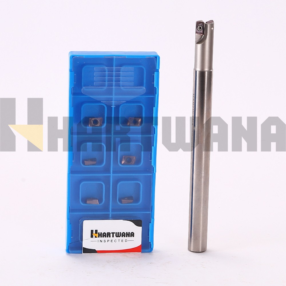 10mm Indexable End Milling 2 Flutes With Carbide Milling Insert JDMT0702