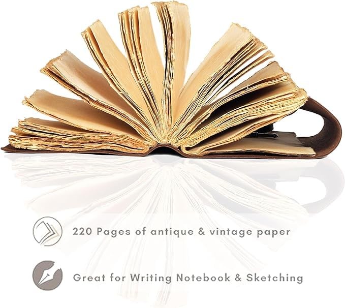 cuero Compass Vintage Leather Journal Antique 4 Inch X 6 Inch, Brown