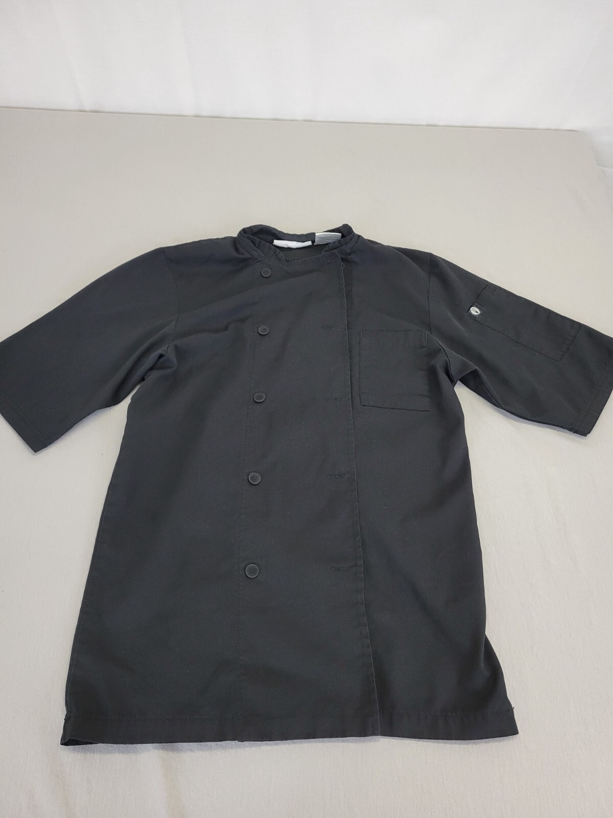 Chef Works Black Short Sleeve Cool Vent Chef Coat Size XS