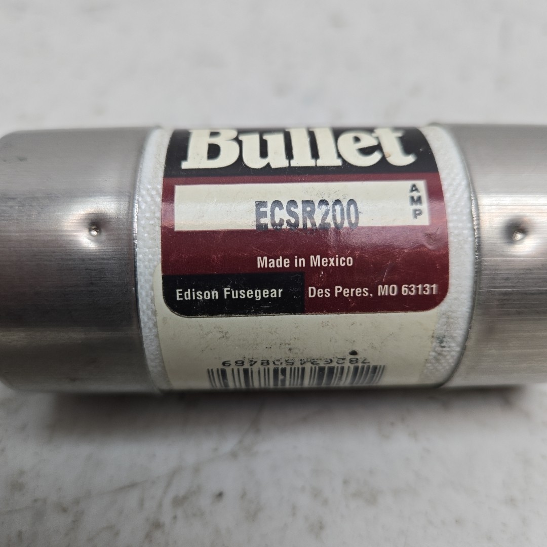 Edison Bullet ECSR200 Time-Delay Dual Element Industrial Fuse 200A 600V RK5 New