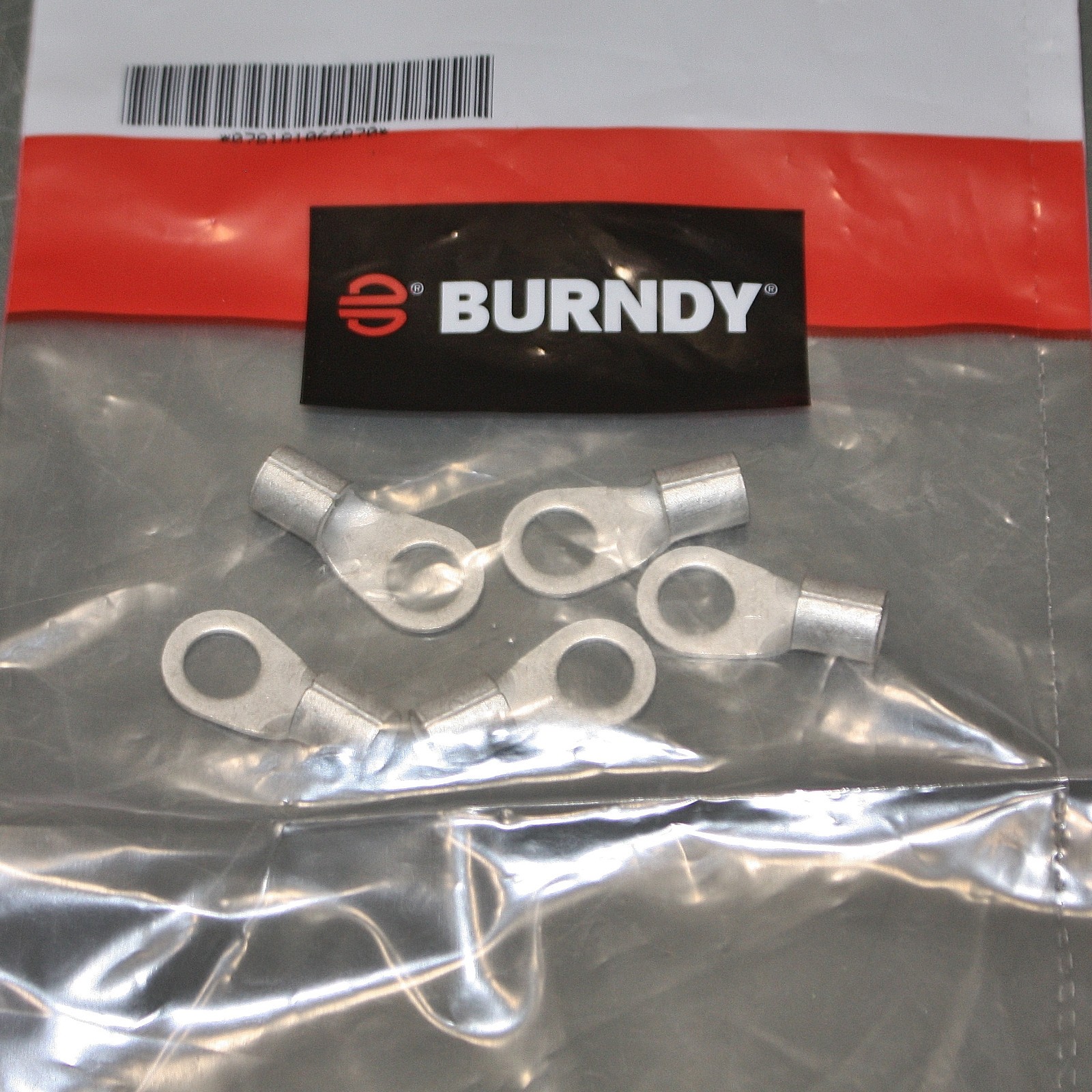 (125) Burndy Lug Terminal YAD6CM8E516, Bare, 5/16″ Stud, 6 AWG Wire, 600V