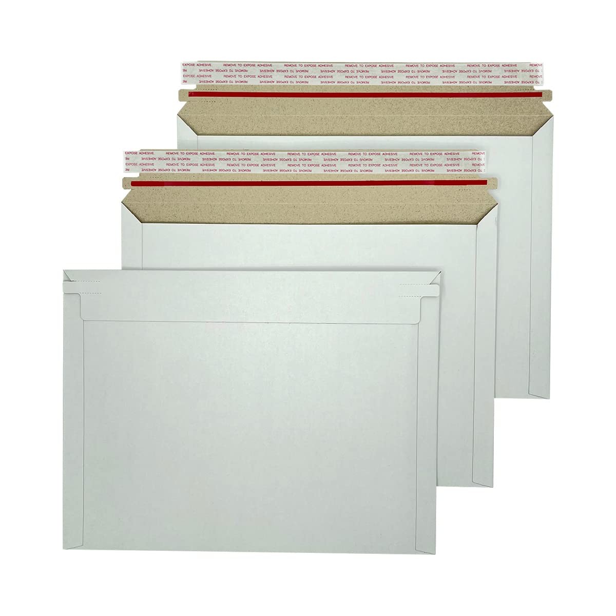 30 Pack White Rigid Mailers 12.5×9.45 Inches – Can Keep Flat Kraft Cardboard …