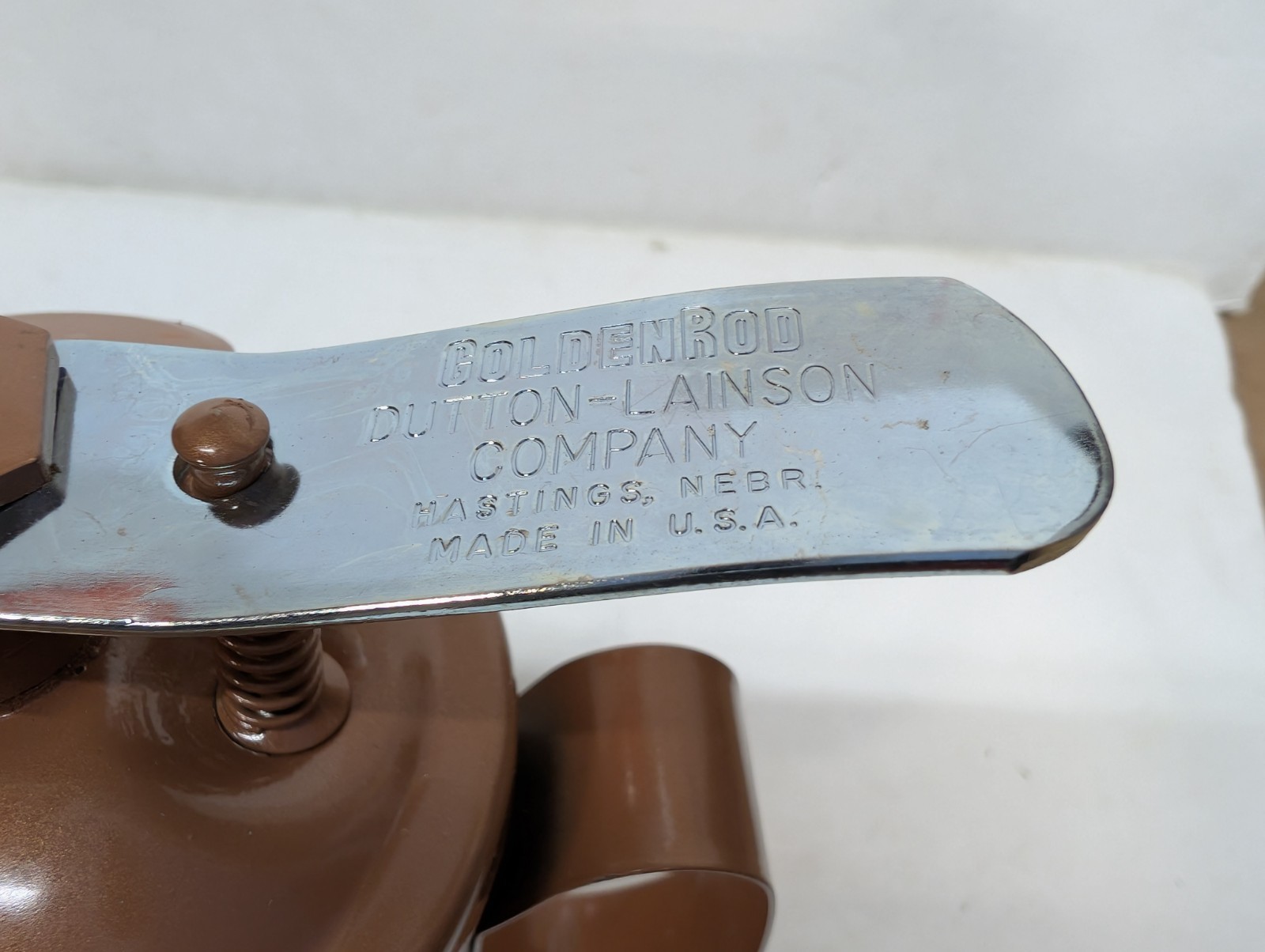 Lot of TWO Goldenrod 120-A3 Oiler Oil Can Flexible Spout 1 Quart Lever NOS