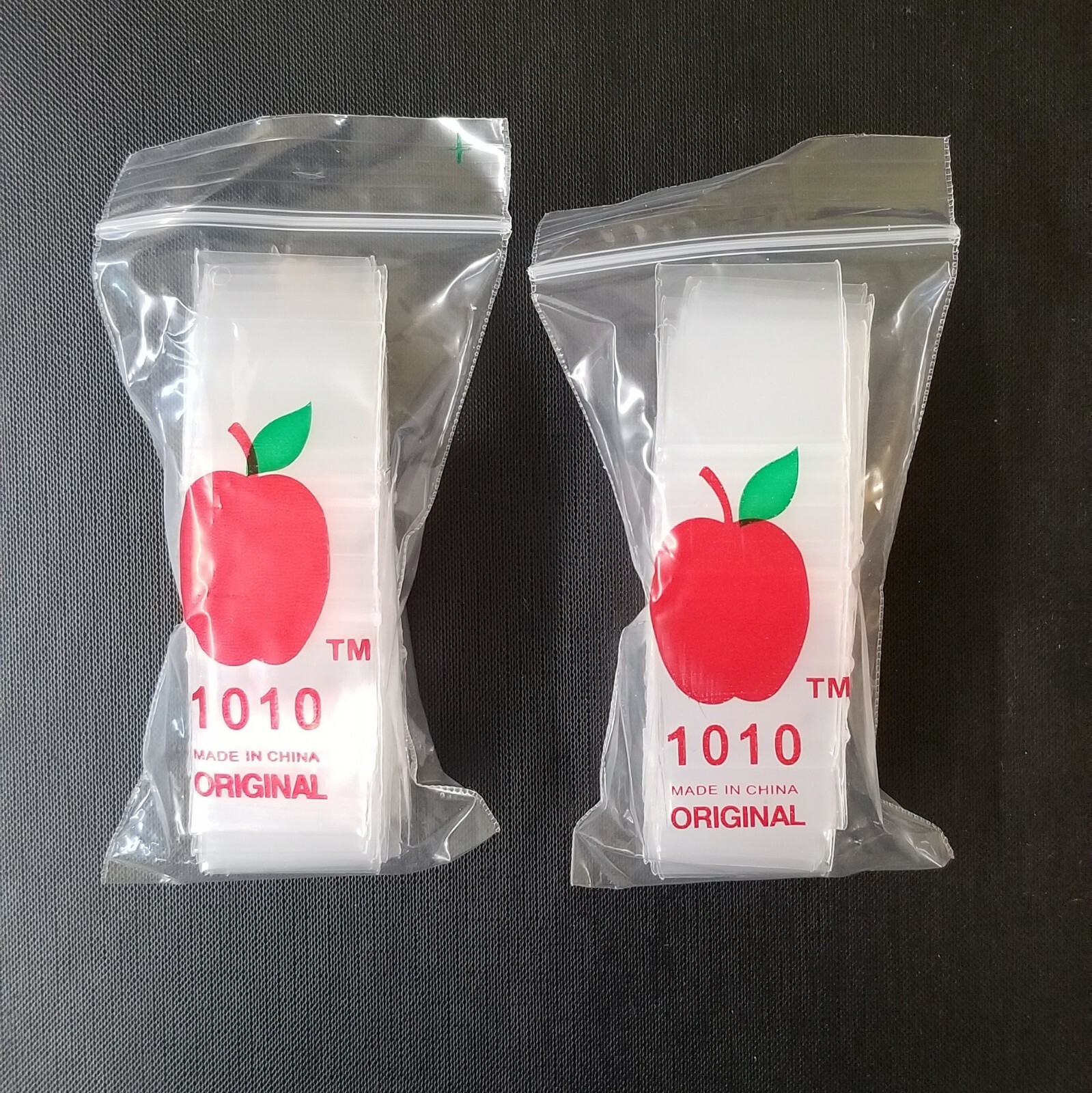 200 1″ x 1″ Zip Lock Bags Poly Clear 2 MIL Apple Zip Reclosable Baggies #1010